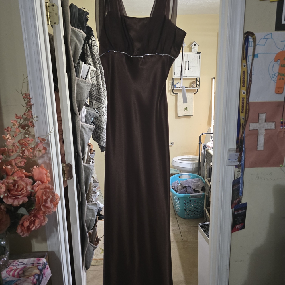 Fiesta Chocolate Brown Maxi Dress
